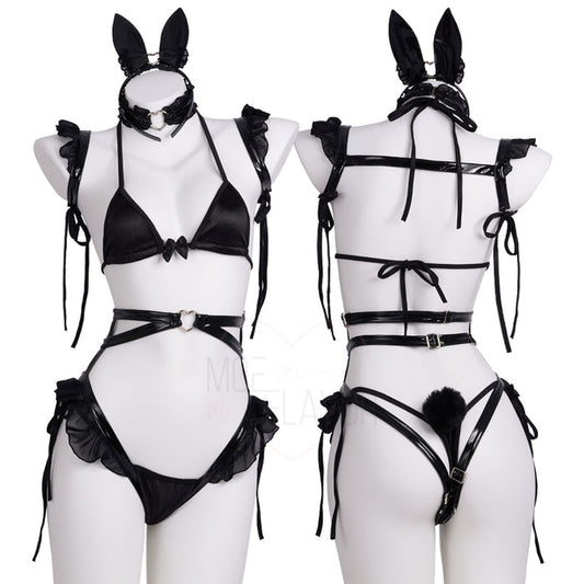 Black Valentine Bunny