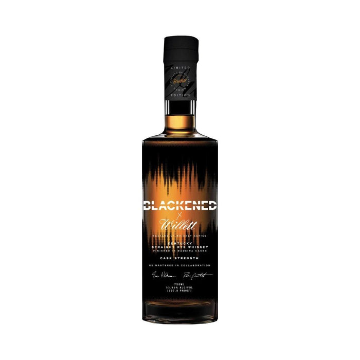 Blackened X Willet Cask Strength Rye Whiskey Straight Rye Whiskey Blackened American Whiskey