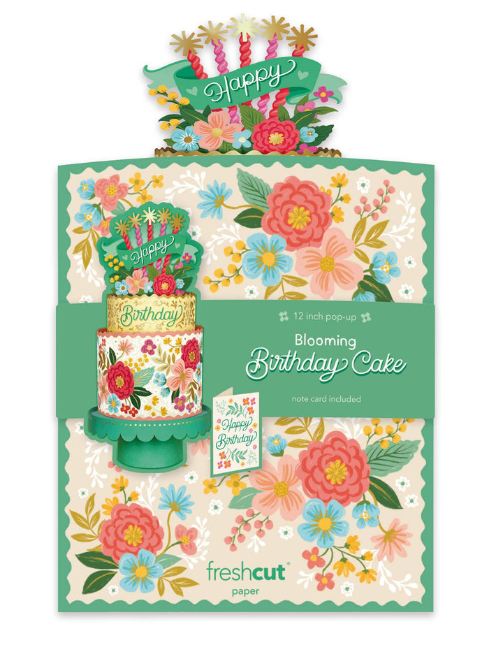 Blooming Birthday Cake  |  Pop-up Greeting Cards