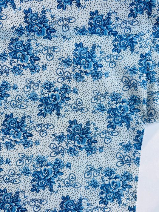 Blue and White Floral - MomNSon