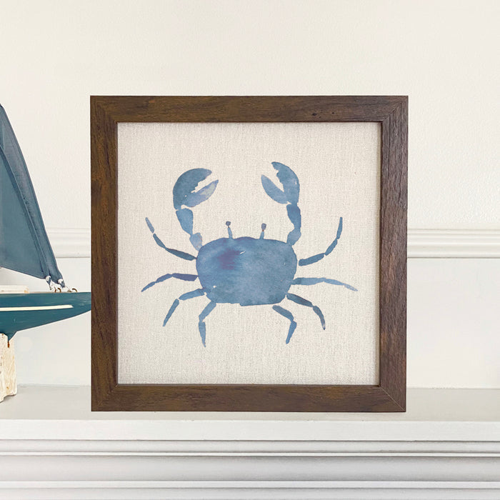 Blue Crab - Framed Sign