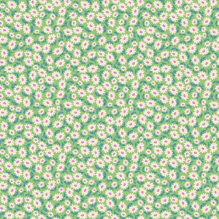 Bluebells & Buttercups - Sugar Daisy - Mint - Elea Lutz - Poppie Cotton