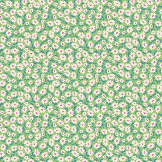 Bluebells & Buttercups - Sugar Daisy - Mint - Elea Lutz - Poppie Cotton
