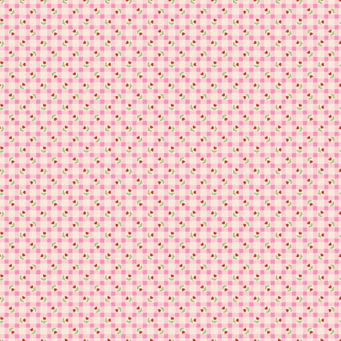 Bluebells & Buttercups - Tulip Kisses - Pink - Elea Lutz - Poppie Cotton