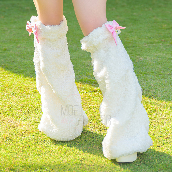 Blushing Lamb Leg Warmers