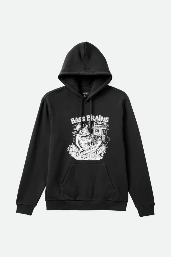 BRIXTON - BASS BRAINS MONSTER HOOD BLACK