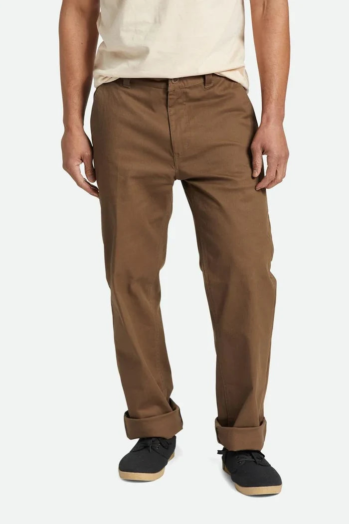 BRIXTON - CHOICE CHINO RELAXED PANT - DARK EARTH
