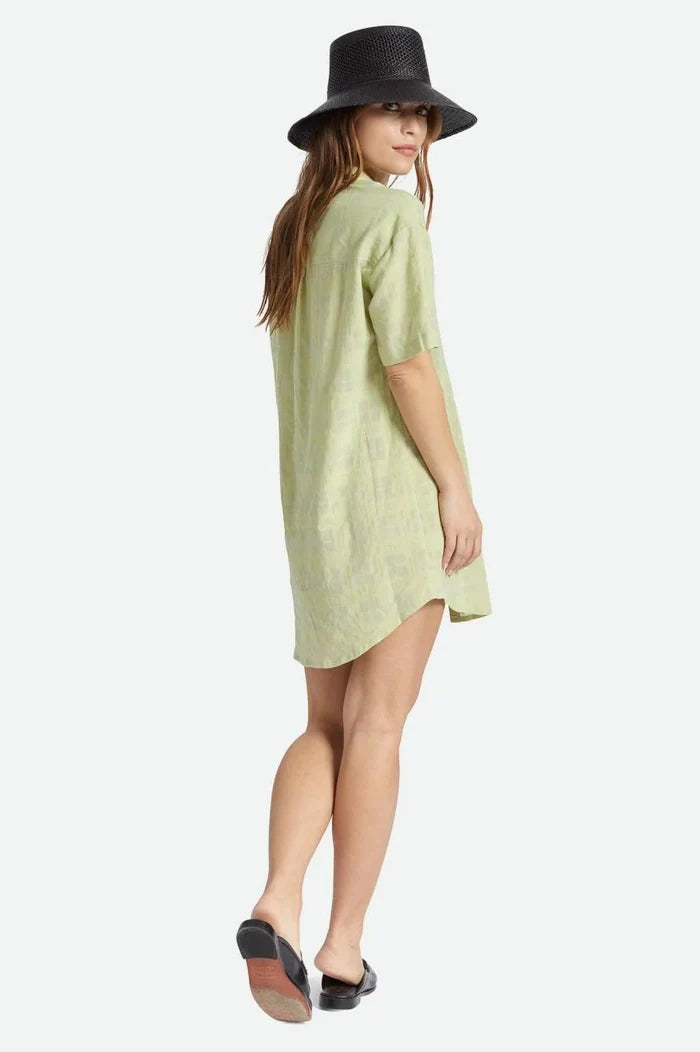 BRIXTON - LEON S/S OVERSHIRT DRESS - PEAR