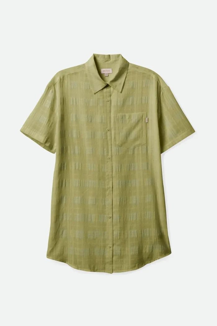 BRIXTON - LEON S/S OVERSHIRT DRESS - PEAR