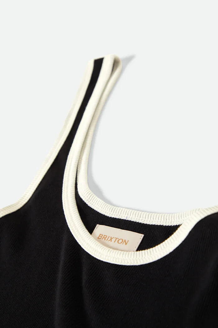 BRIXTON - RINGER ORGANIC A-TANK (BLACK/OFF WHITE)