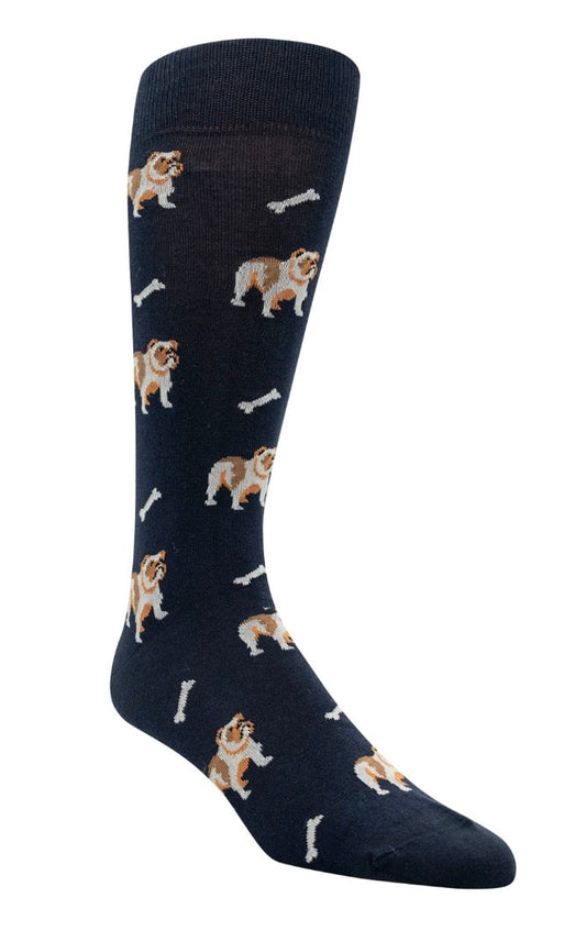 Bulldog And Bone Sock