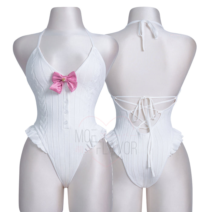Bunny Hoodie and Bodysuit Sweater