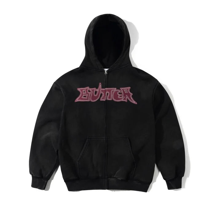 BUTTER GOODS - ENCOUNTER ZIP-THRU WASHED BLACK