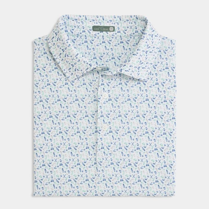 Caddies Choice Printed Polo - Green Bay