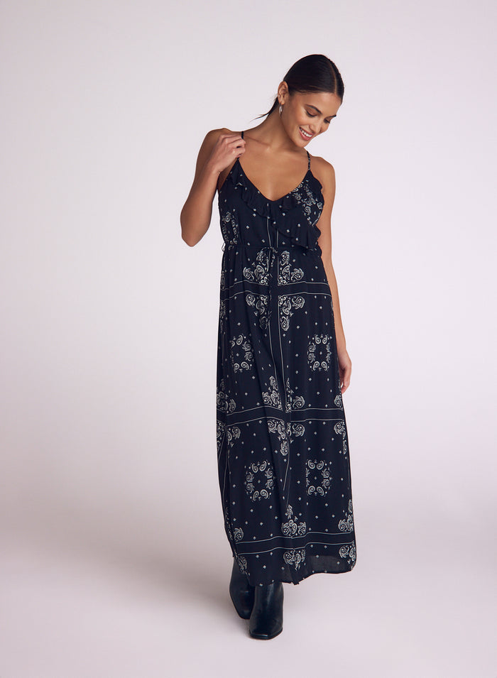 Cami Midi Dress - Bandana Print
