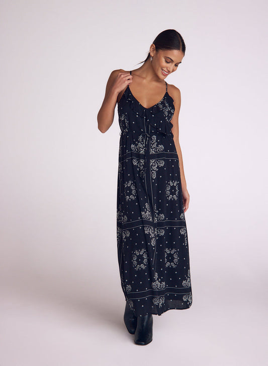 Cami Midi Dress - Bandana Print