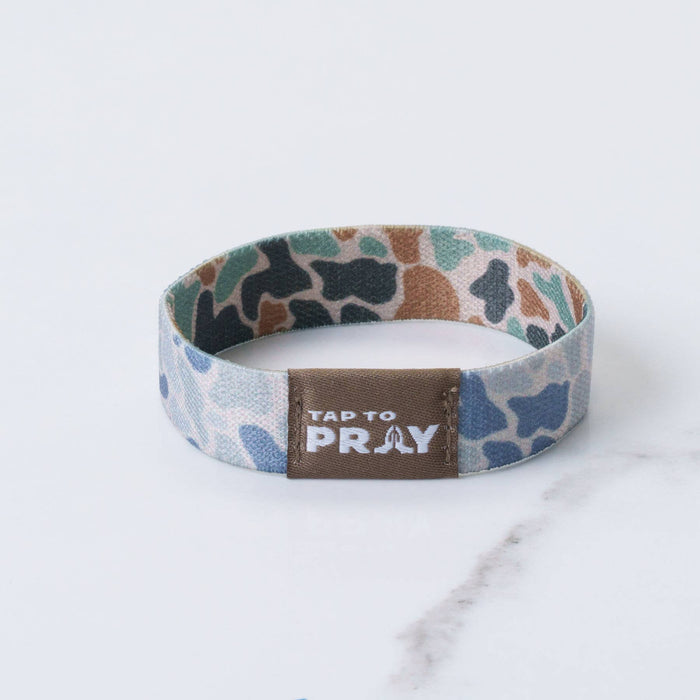 Camo Classic & Sage | River Rock | Tap To Pray® Wristband