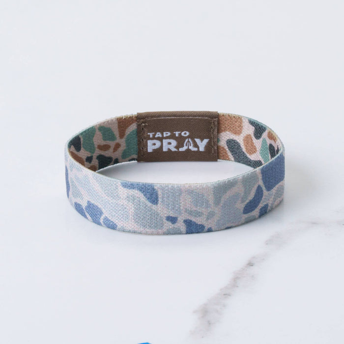 Camo Classic & Sage | River Rock | Tap To Pray® Wristband