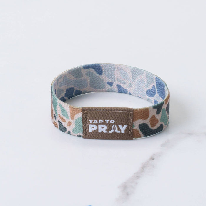 Camo Classic & Sage | River Rock | Tap To Pray® Wristband