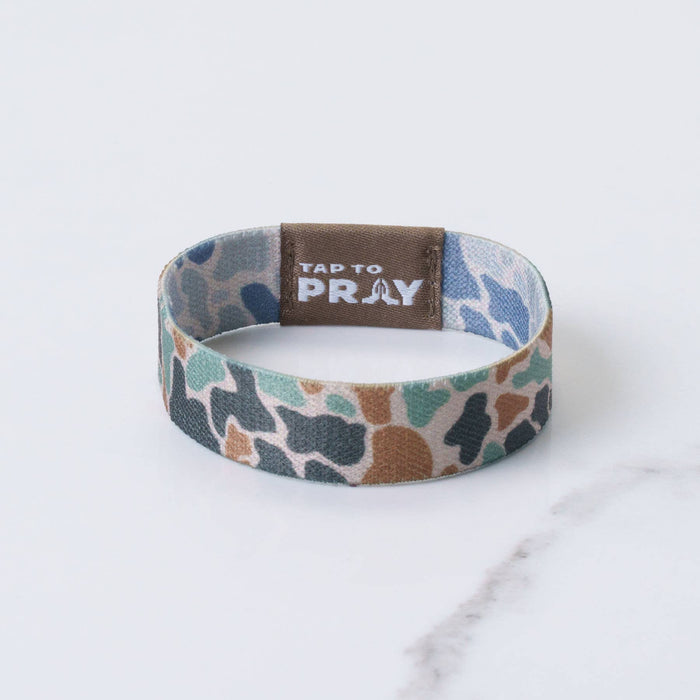 Camo Classic & Sage | River Rock | Tap To Pray® Wristband
