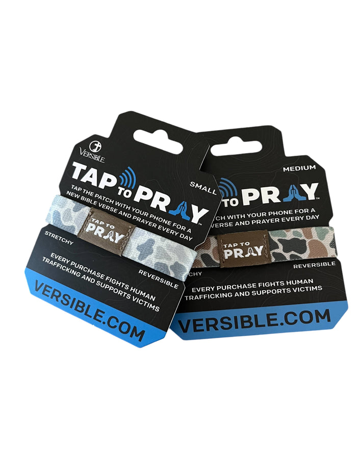 Camo Classic & Sage | River Rock | Tap To Pray® Wristband