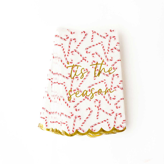 Candy Cane Paper Guest Towel Packs