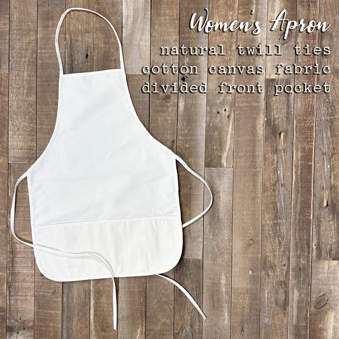 Candy Cane with Holly - Customizable Women's Apron