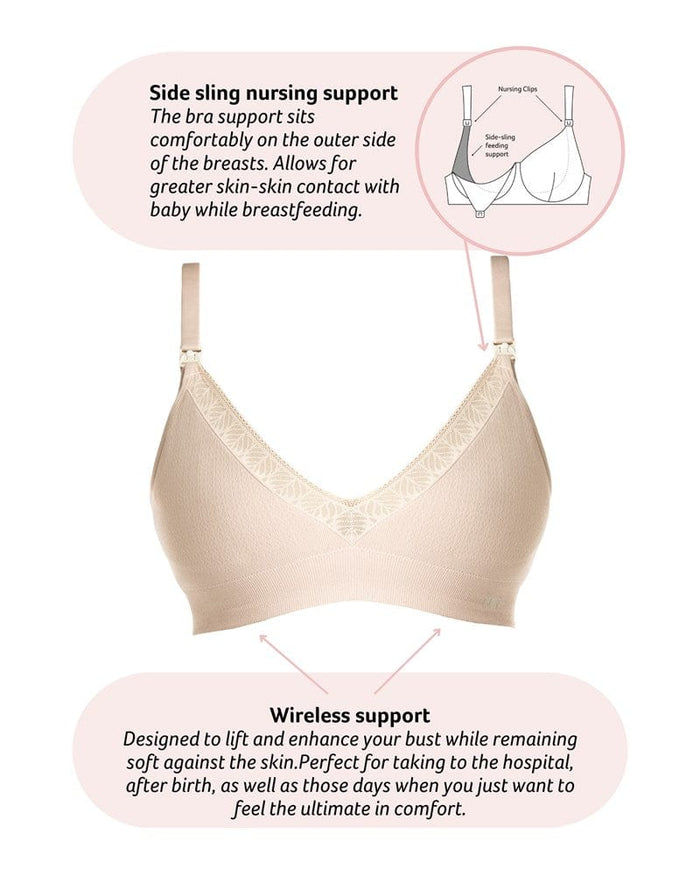 Technical features Caress Bamboo Nursing Bra - Oat Busty