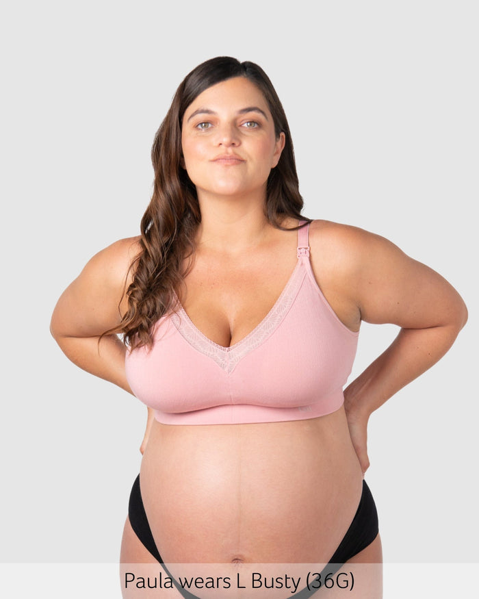 petal pink nursing bra by hotmilk