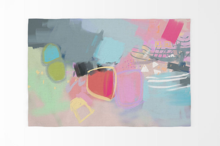 Carpet Rug, Thick Carpet, Rectangle Rugs, Rainbow Rug, Abstract Rug, Rustic Rug, Large Living Room Rug, Made In Usa, Flat Woven Rug