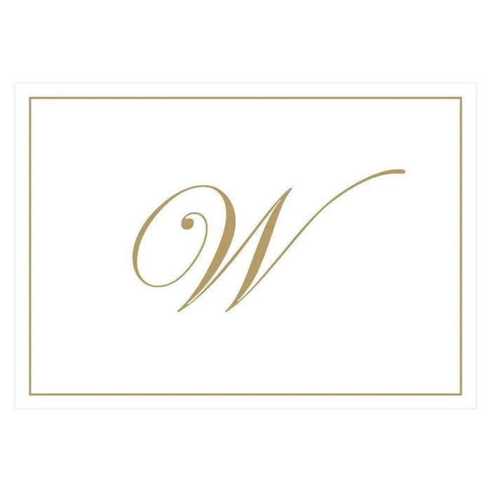 Caspari - Blank Correspondence Cards - Single Initial - Gold Embossed - Findlay Rowe Designs