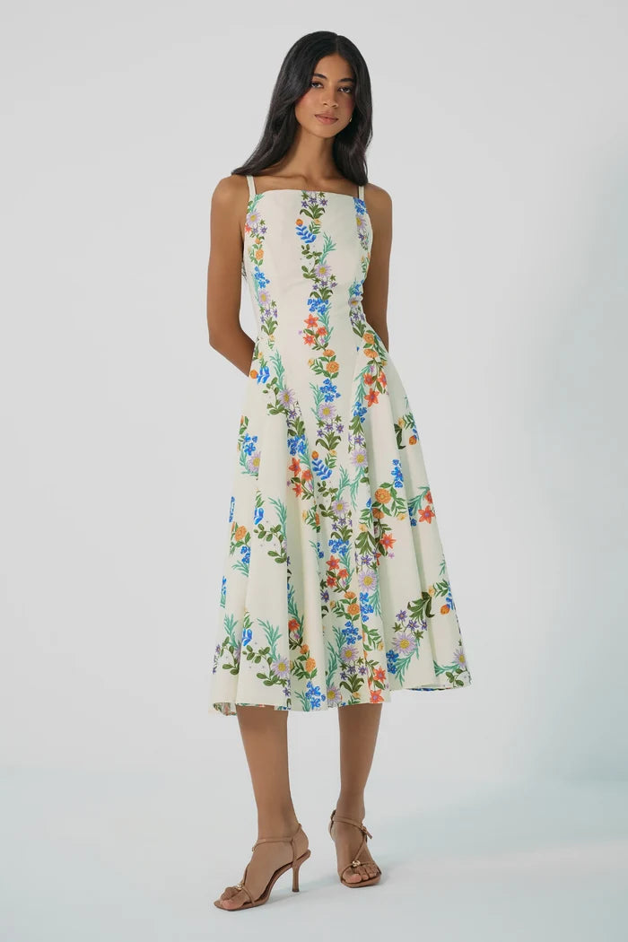Catarina Dress-Multi Folksy