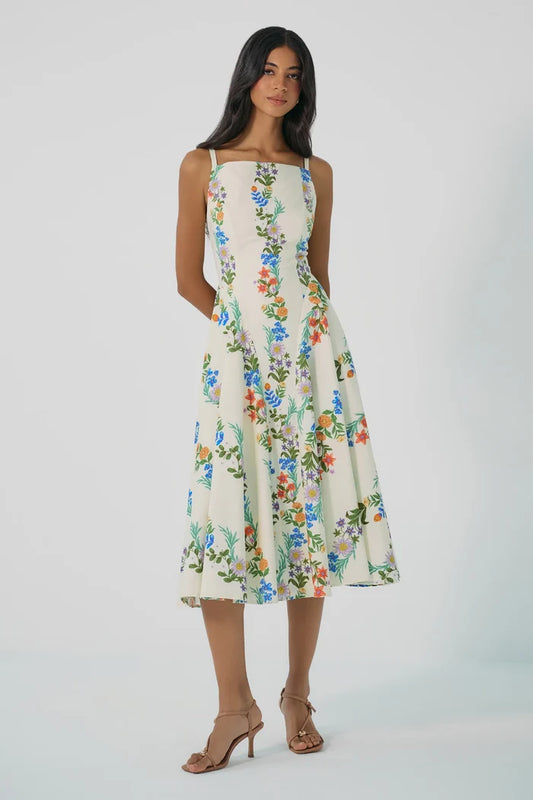 Catarina Dress-Multi Folksy