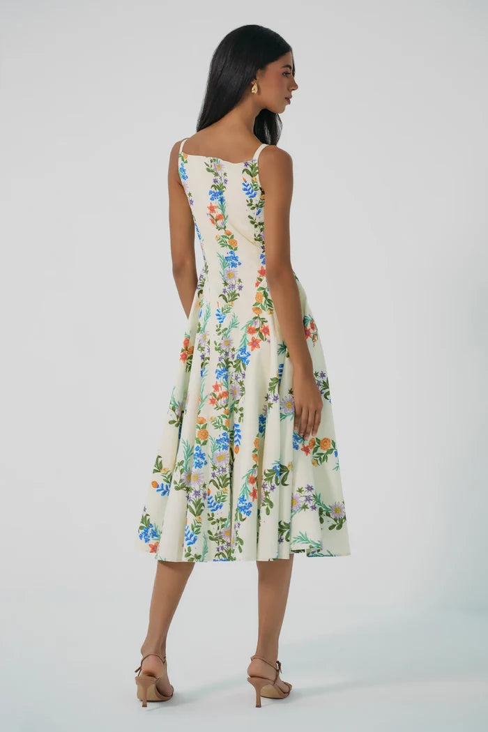 Catarina Dress-Multi Folksy