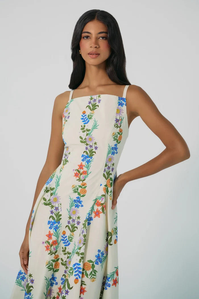 Catarina Dress-Multi Folksy
