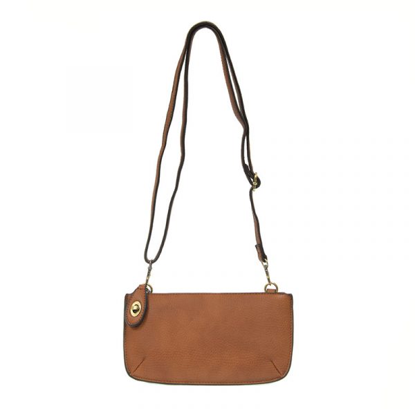 Cedar Brown Mini Crossbody Wristlet Clutch