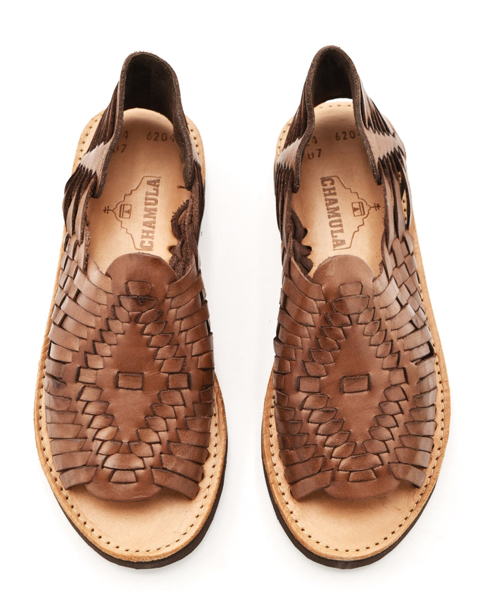 Chamula Chichen Dark Brown Huarache Sandal (Women's)