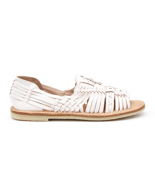 Chamula Uxmal Huarache in White
