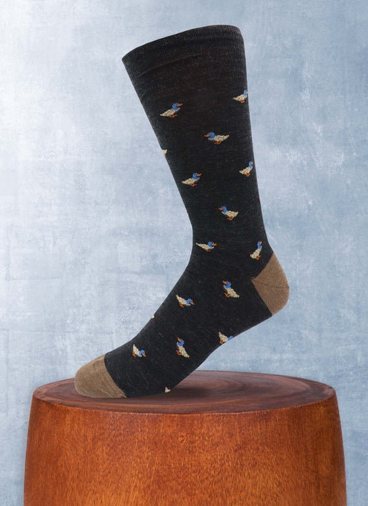 Charcoal Mallard Sock