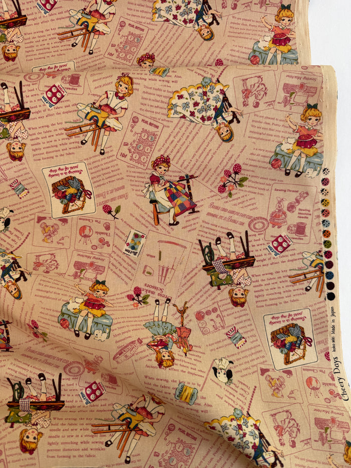 Cheery Days - Text -  Pink - Koko Seki