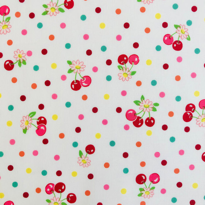 Cherry Drop - White (A) - Atsuko Matsuyama - 30's Collection - Yuwa