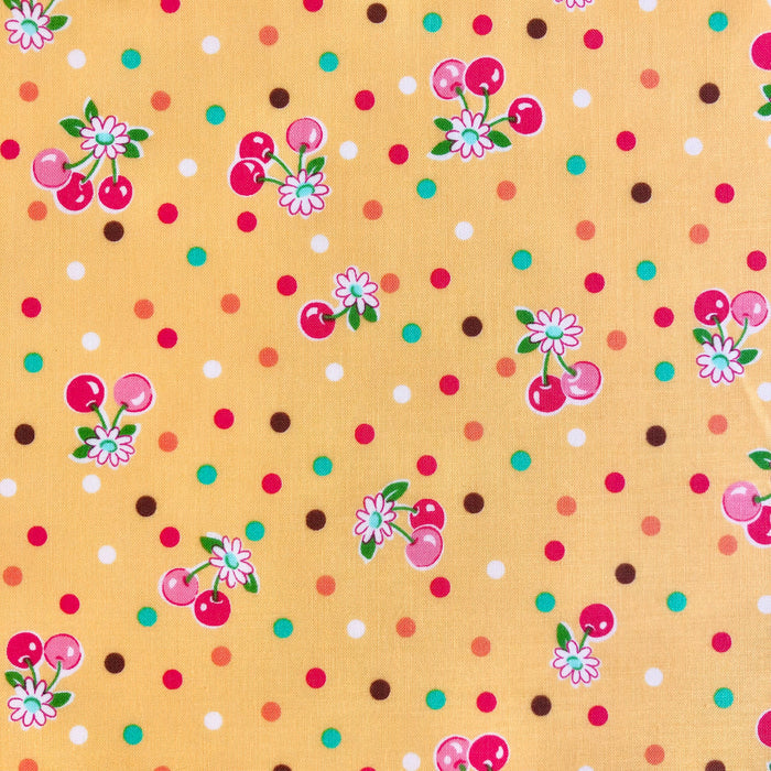 Cherry Drop - Yellow (D) - Atsuko Matsuyama - 30's Collection - Yuwa