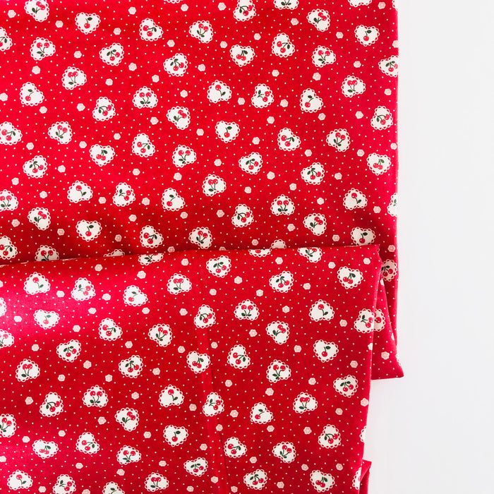 Cherry Heart - Red - Atsuko Matsuyama - 30's Collection - Yuwa
