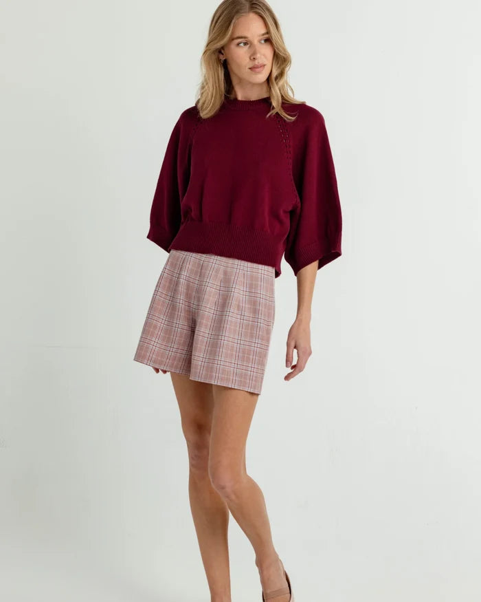 Chester Sweater-Mulberry