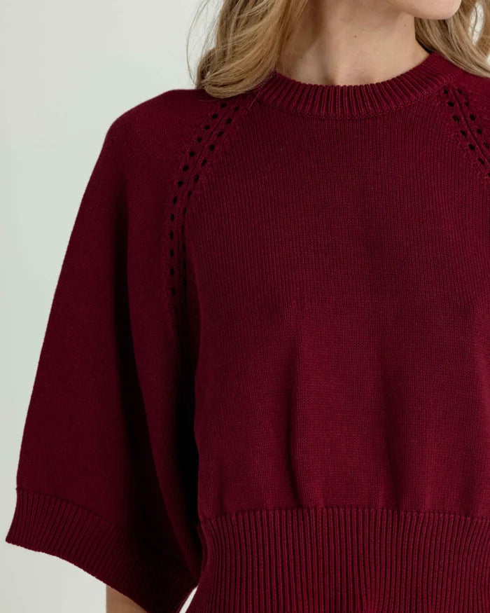 Chester Sweater-Mulberry
