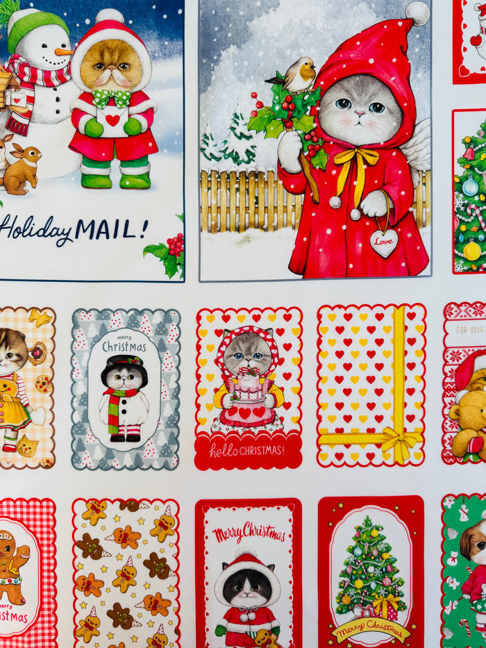Christmas Card - Panel -Uncle Cat