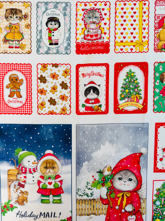 Christmas Card - Panel -Uncle Cat