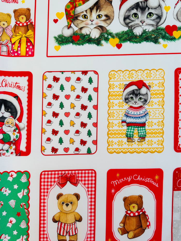 Christmas Card - Panel -Uncle Cat