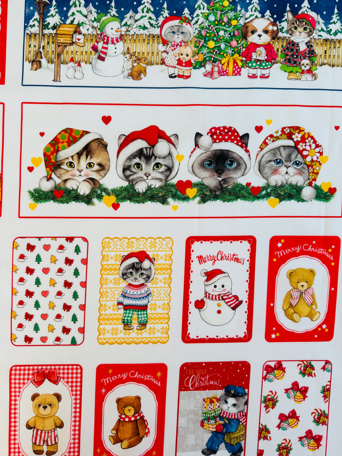 Christmas Card - Panel -Uncle Cat