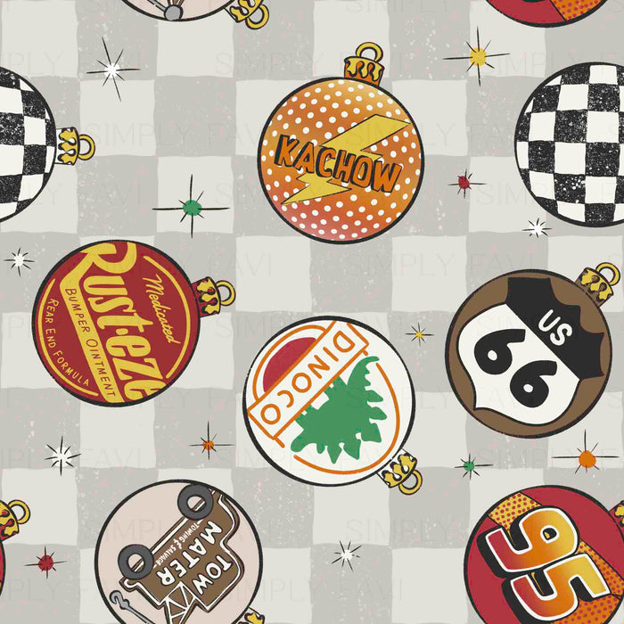 Christmas Cars Ornaments (set of 3)